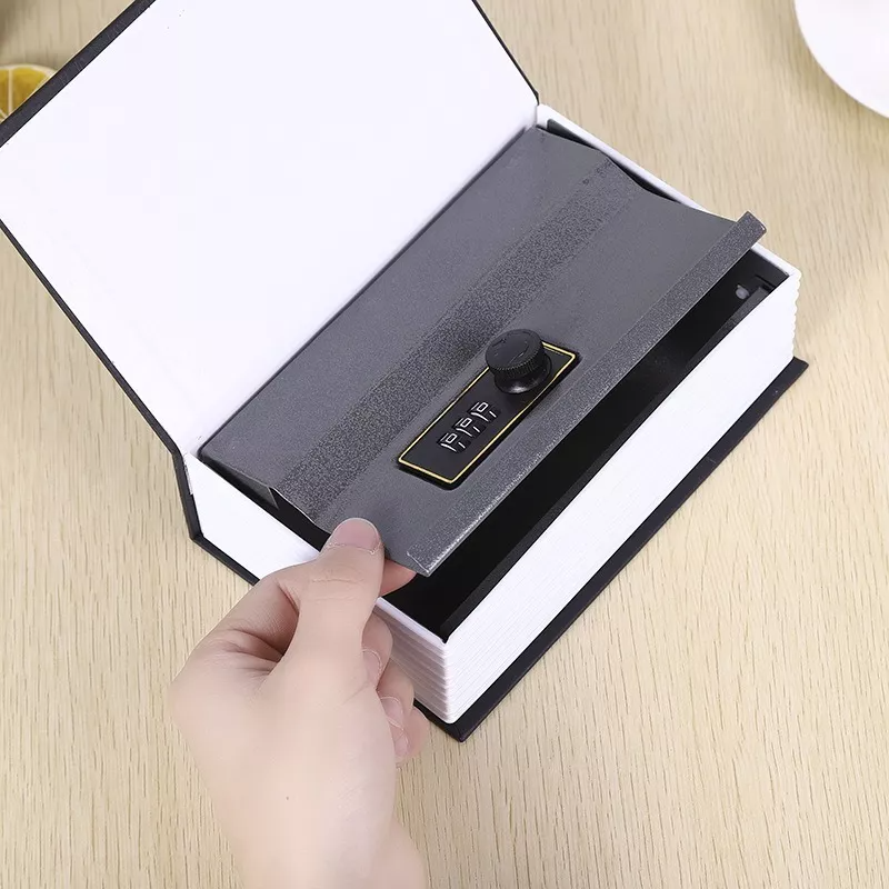 Libro Caja Fuerte Camuflaje Clave Combinación