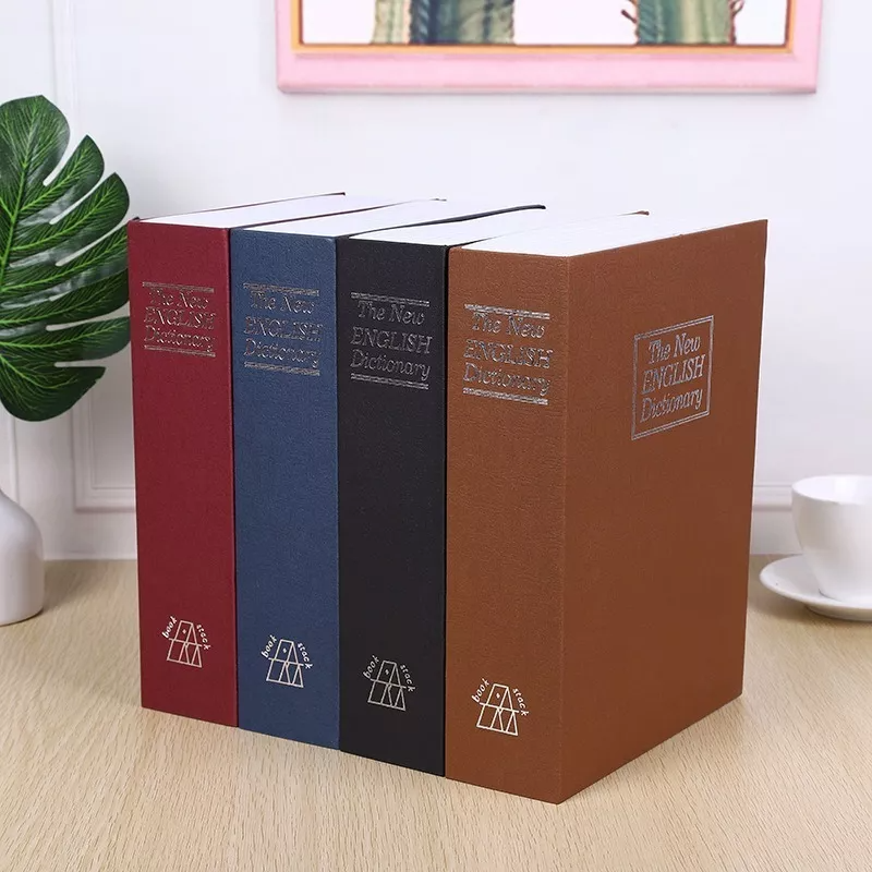 Libro Caja Fuerte Camuflaje Clave Combinación