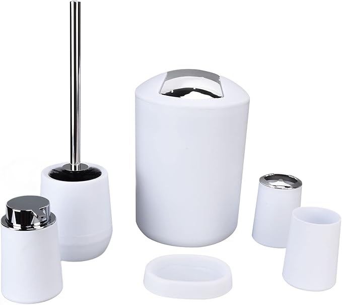 Set Utensilios Organizador Accesorios De Baño X6 Piezas