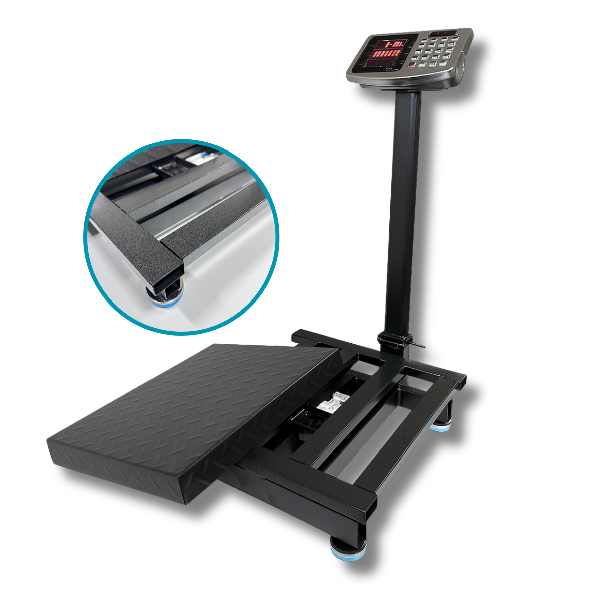 Balanza Bascula Plataforma 200kg Brazo Plegable Y Recargable