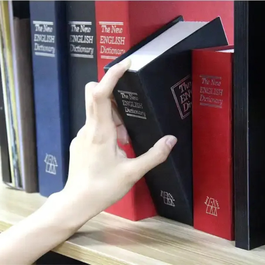 Libro Caja Fuerte Camuflaje Clave Combinación