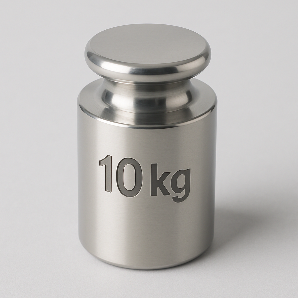 Pesa Patrón de Calibración para Báscula - 10kg | Acero Inoxidable Certificado