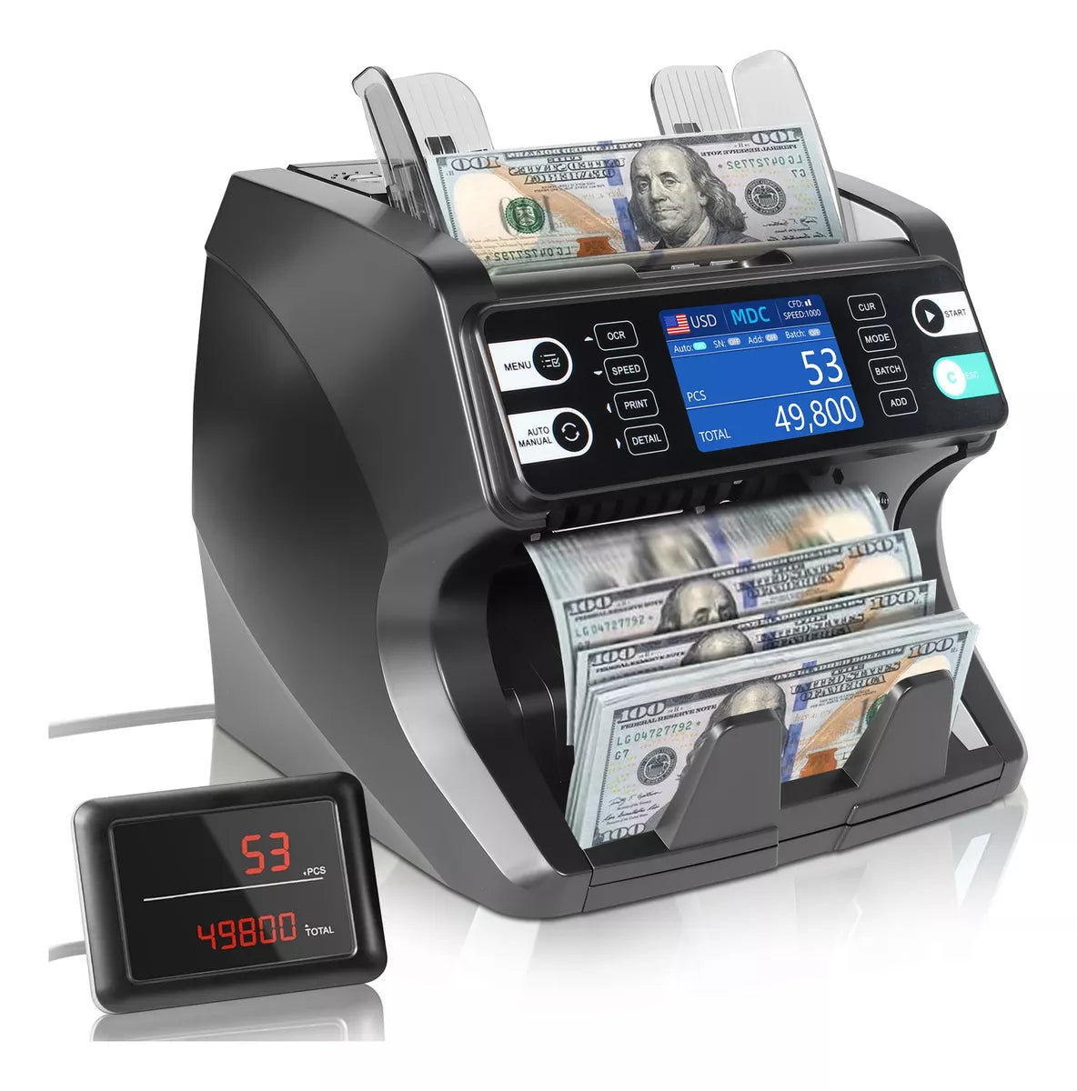 Contadora De Billetes Por Denominacion Multidivisa Profesional