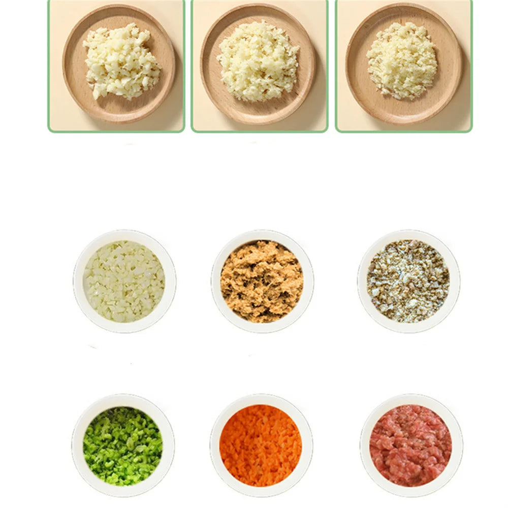 Cortador De Verduras 4 En 1 Picatodo Recargable Triturador
