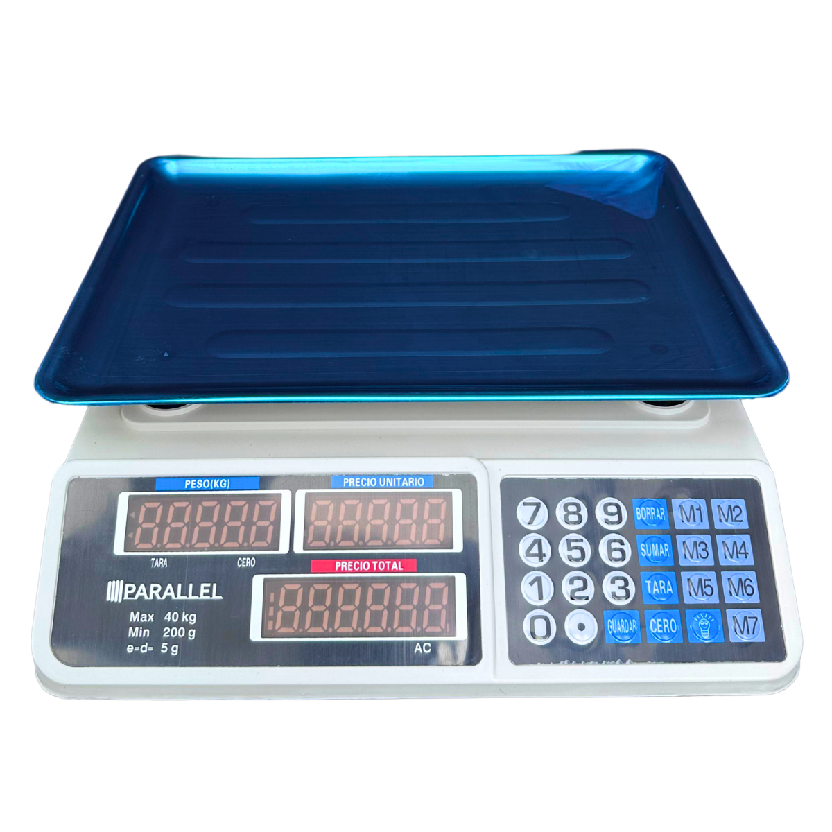 Bascula Electrónica Balanza Digital Pesa 40 Kg Pesa 1 A 1gr