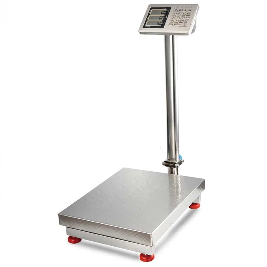 Báscula Digital de Plataforma 200kg Plegable en Acero Inoxidable