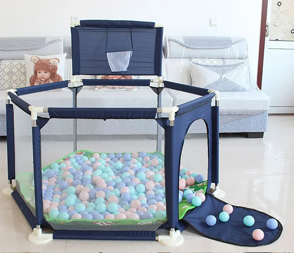 Corral Infantil Hexagonal 2 en 1 – Seguro, Modular y Fácil de Arma