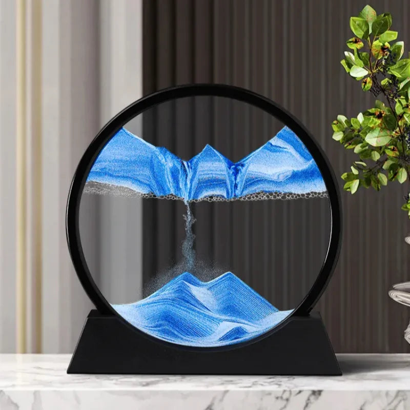 Arte de Arena Móvil 3D Paisaje de Arena en Cristal