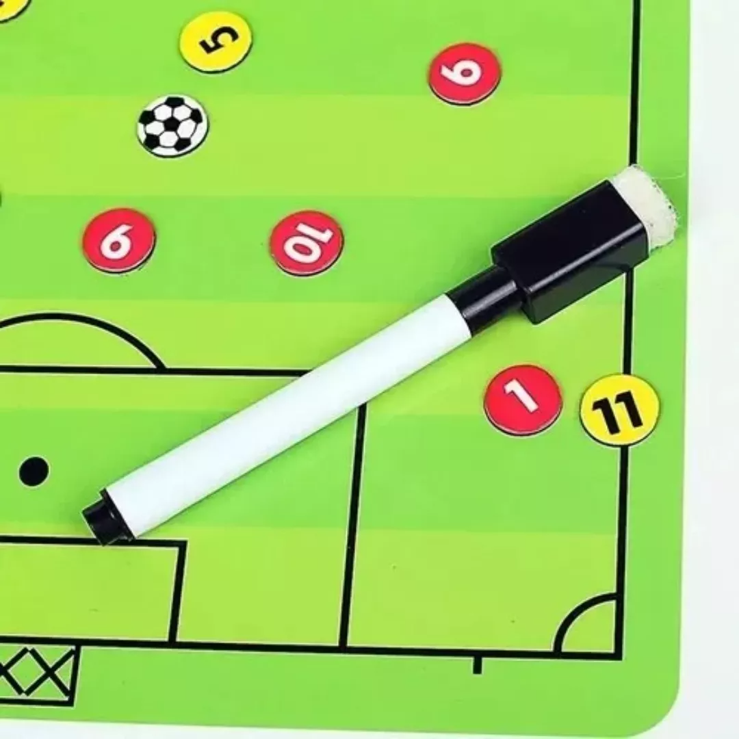Tablero Táctico Magnético Plegable Para Entrenamiento Fútbol