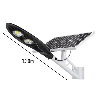 Lampara Led Solar Para Exterior De 80w Panel Sensor De Luz