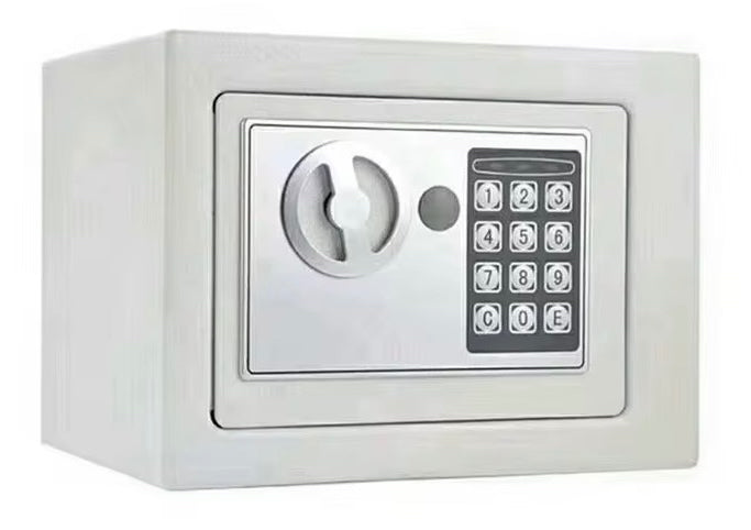 Caja Fuerte Digital Pequeña 17x23cm | Cerradura Electrónica con Código | Seguridad para Casa u Oficina