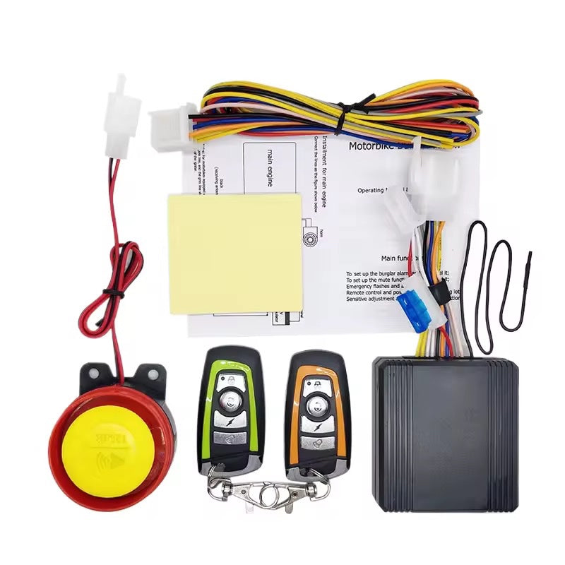 Alarma Antirrobo para Moto con 2 Controles – Sistema de Seguridad con Sensor y Encendido Remoto