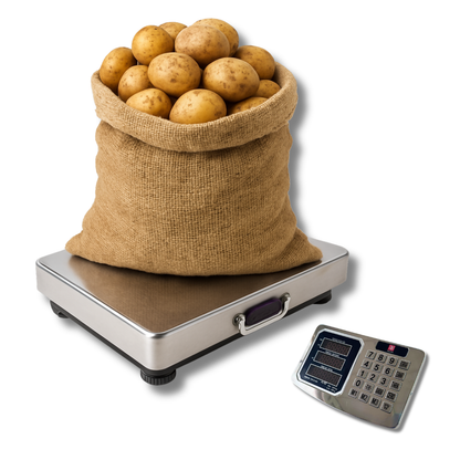 Báscula Inalámbrica Acero 600 kg Balanza Recargable