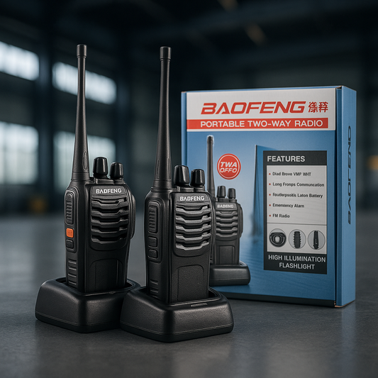 Pack x2 Radios Walkie Talkies Baofeng BF-888S – Comunicación hasta 15 km