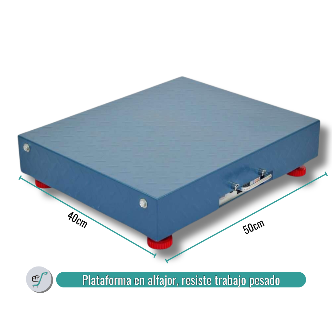 Bascula Electrónica 300kg Balanza Recargable Inalámbrica