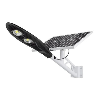 Lampara Led Solar Para Exterior De 80w Panel Sensor De Luz