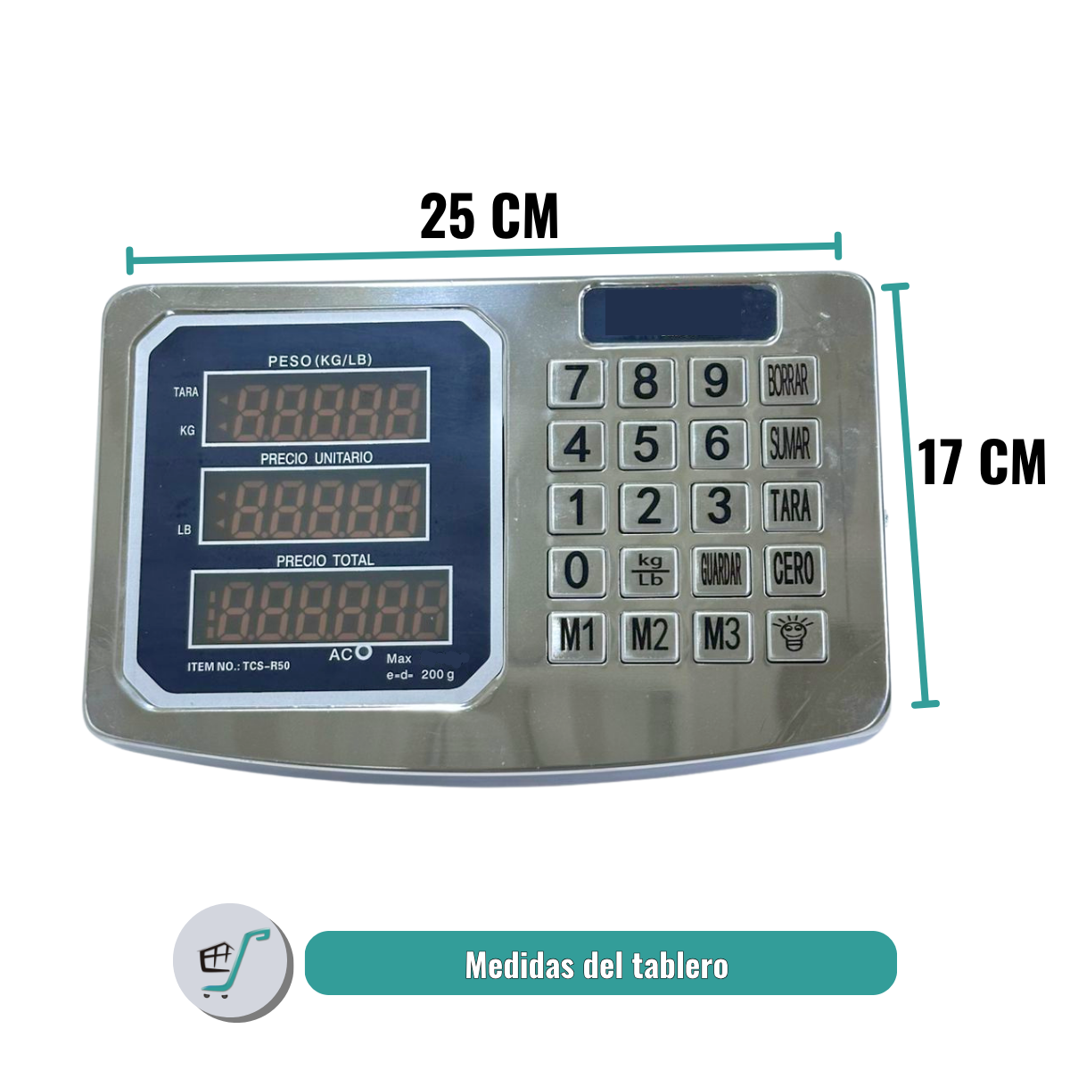 Báscula Inalámbrica 200kg En Alfajor Recargable