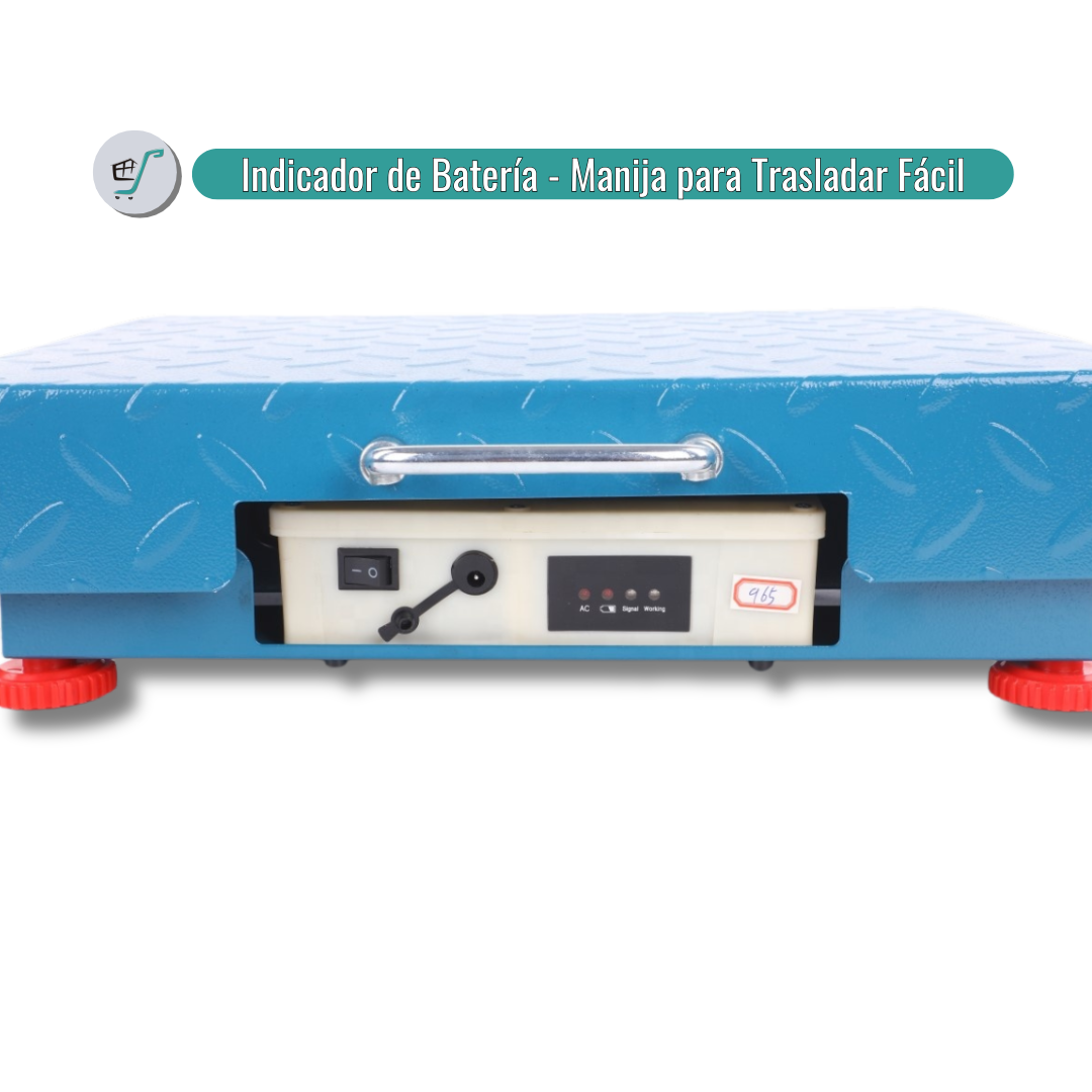 Bascula Electrónica 400kg Balanza Recargable Inalámbrica