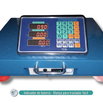 Báscula Inalámbrica 200kg En Alfajor Recargable