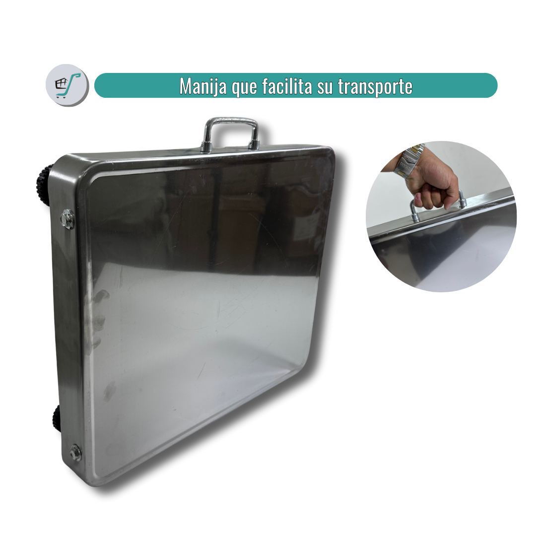 Balanza Bascula Inalambrica 400kg En Acero Recargable