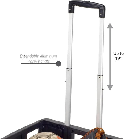 Carrito de Mercado Plegable con Ruedas | Capacidad 25kg | Se Guarda en Maletero