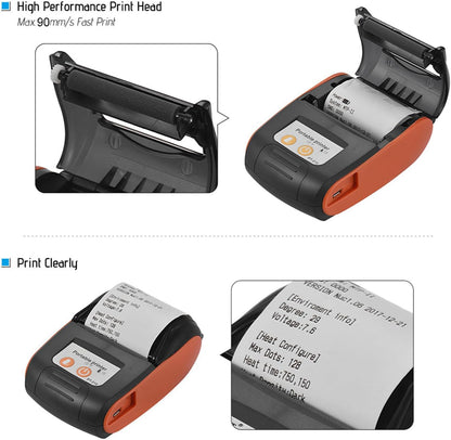 Impresora Portátil de Recibos PT-210 con Bluetooth + Estuche