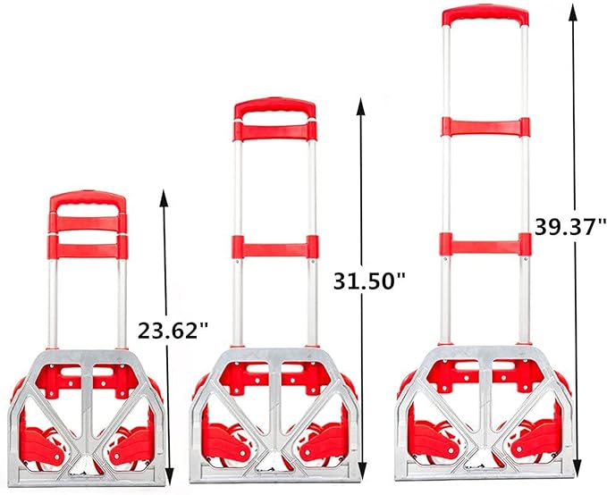 Carretilla Zorra Plegable 80kg con Pulpo – Transporte Fácil y Liviano