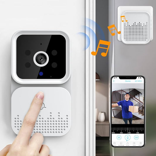 Timbre Inteligente con Cámara WiFi – Inalámbrico, Sensor y Audio Bidireccional