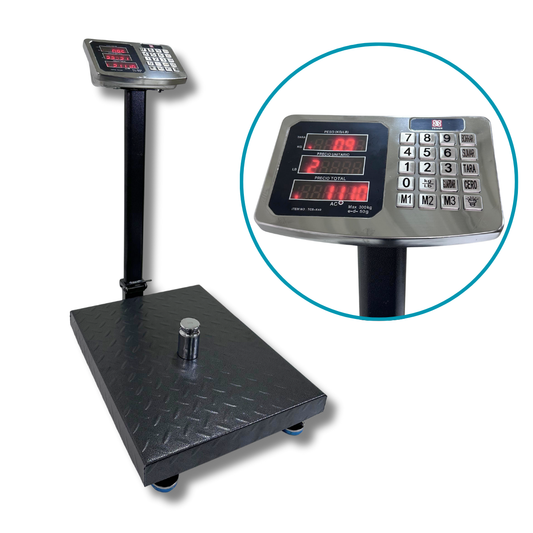 Bascula Plataforma 300kg Brazo Plegable Y Recargable