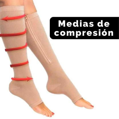 Medias de compresión Antivarice Zip Zox