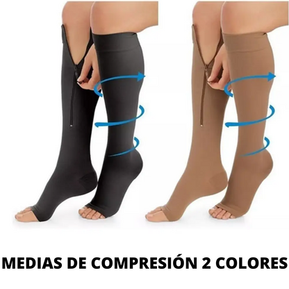 Medias de compresión Antivarice Zip Zox