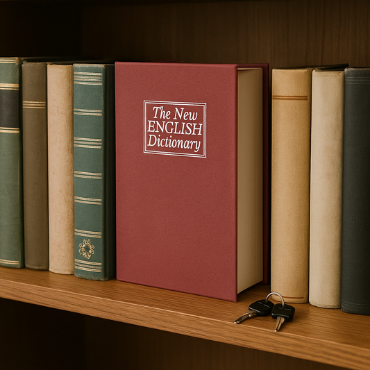 Caja Fuerte Oculta Tipo Libro con Llave | Camuflaje Perfecto para Dinero y Documentos