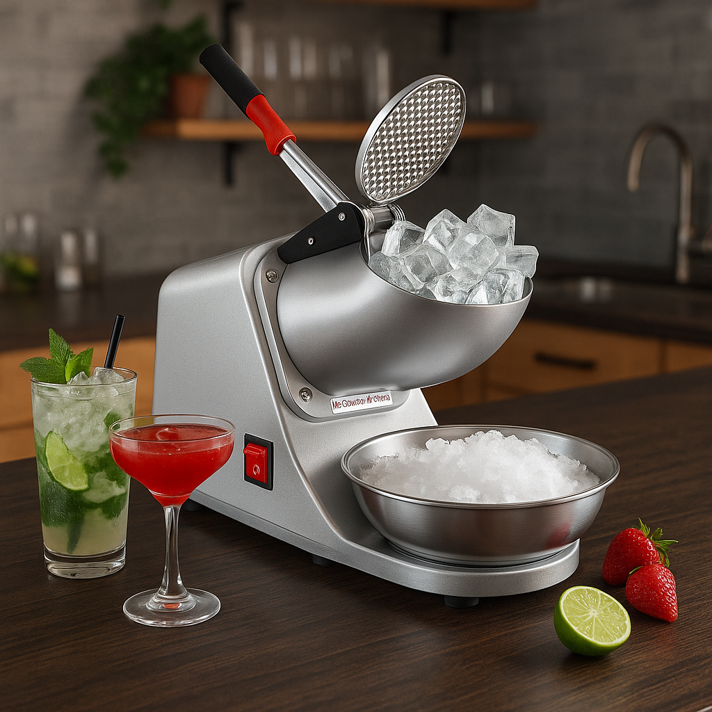 Trituradora de Hielo Eléctrica Comercial | 65kg/Hora | Acero Inoxidable para Negocio