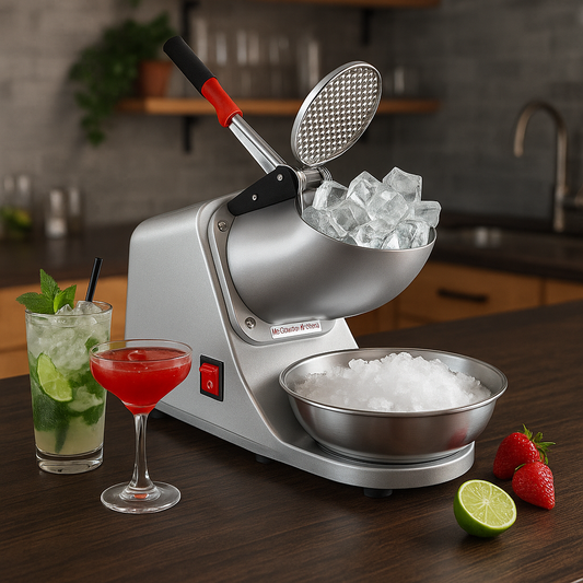 Trituradora de Hielo Eléctrica Comercial | 65kg/Hora | Acero Inoxidable para Negocio