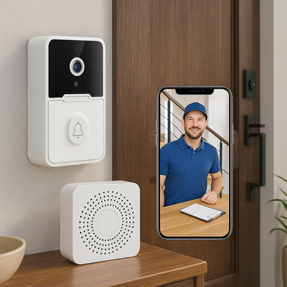 Video Timbre WiFi con Cámara HD | Ve Quién Toca Desde Tu Celular | Audio Bidireccional