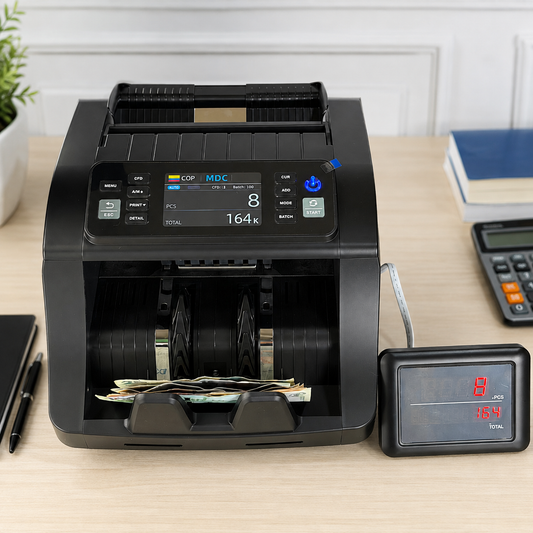 Contadora Liquidadora N66 Pro – Billetes Mezclados ($) + Pantalla TFT Color con Desglose (+ Forro Gratis)
