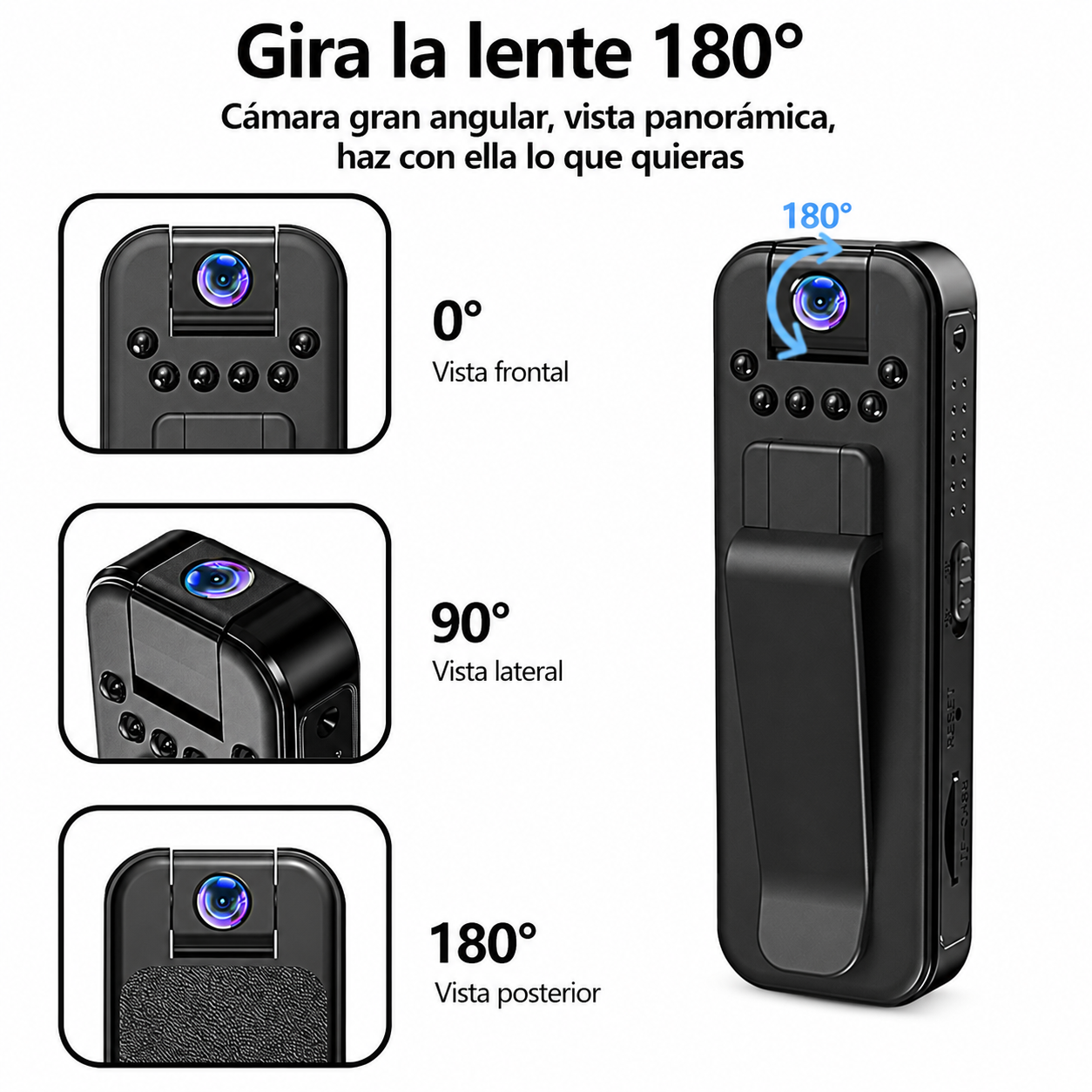 Body Cam Portátil 1080P Full HD – Evidencia Real para Entregas y Cobros