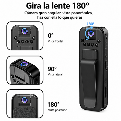 Body Cam Portátil 1080P Full HD – Evidencia Real para Entregas y Cobros