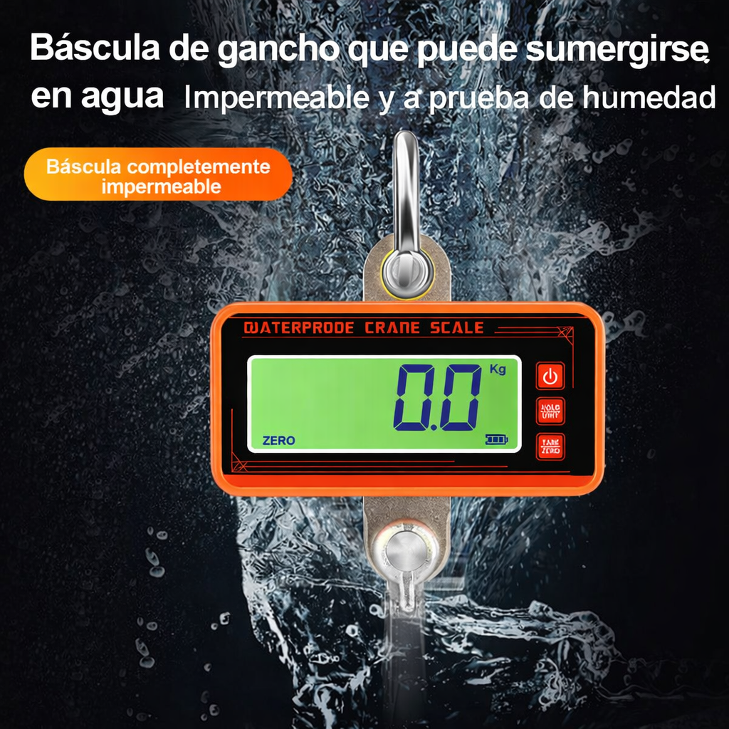 Dinamómetro Digital 1500kg con Control Remoto – Balanza Colgante Industrial de Alta Resistencia