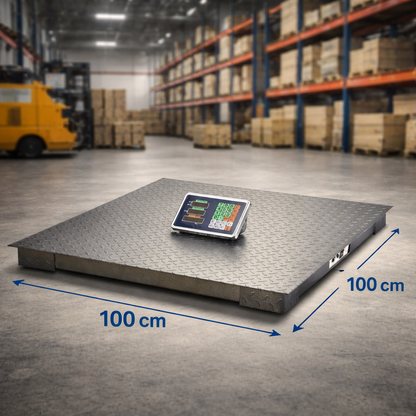 Bascula de Plataforma 1 Tonelada (1000kg) Inalámbrica – Balanza Industrial 100x100