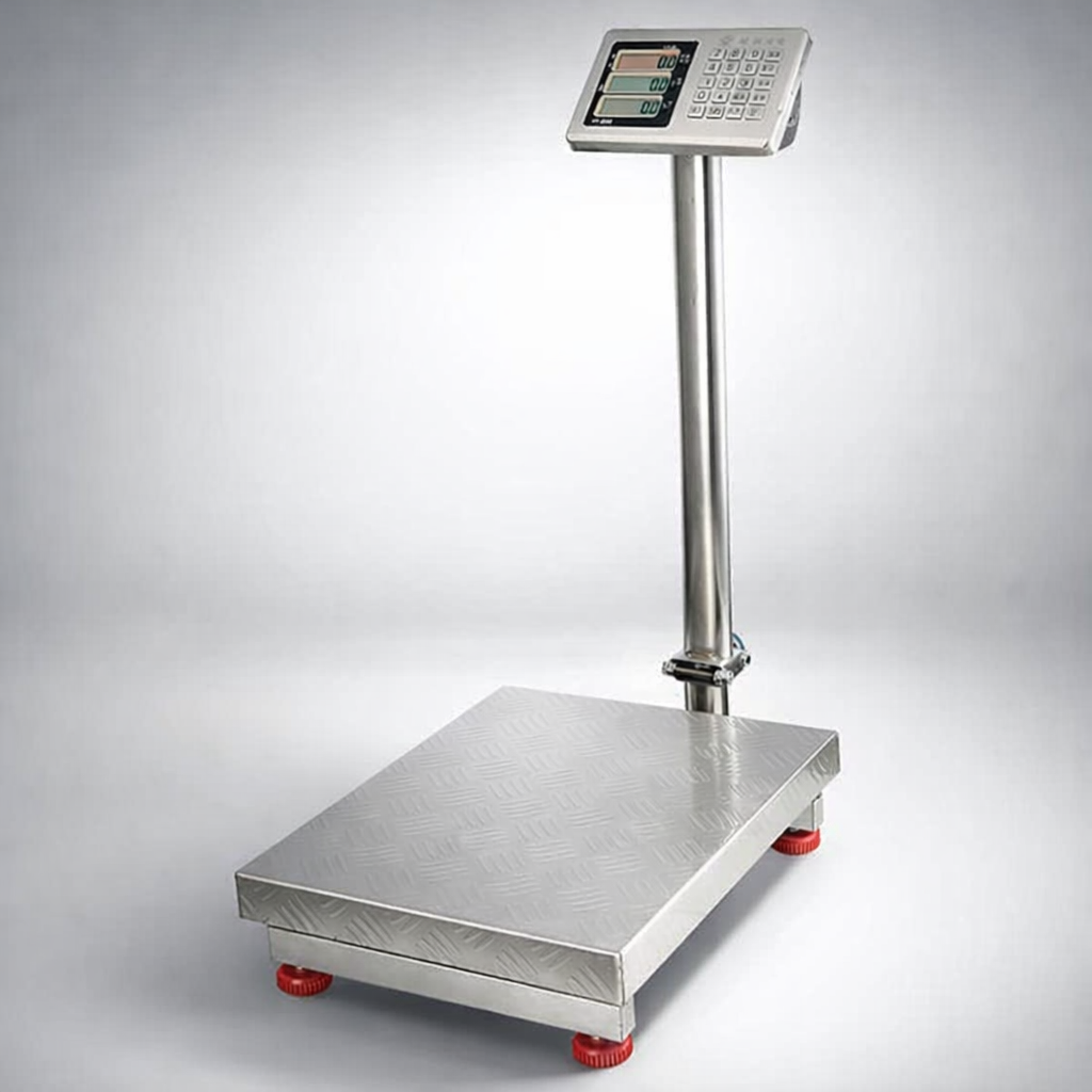 Báscula Digital de Plataforma 200kg Plegable en Acero Inoxidable