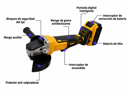 Pulidora Inalámbrica Portátil – Kit con 2 Baterías y Maletín