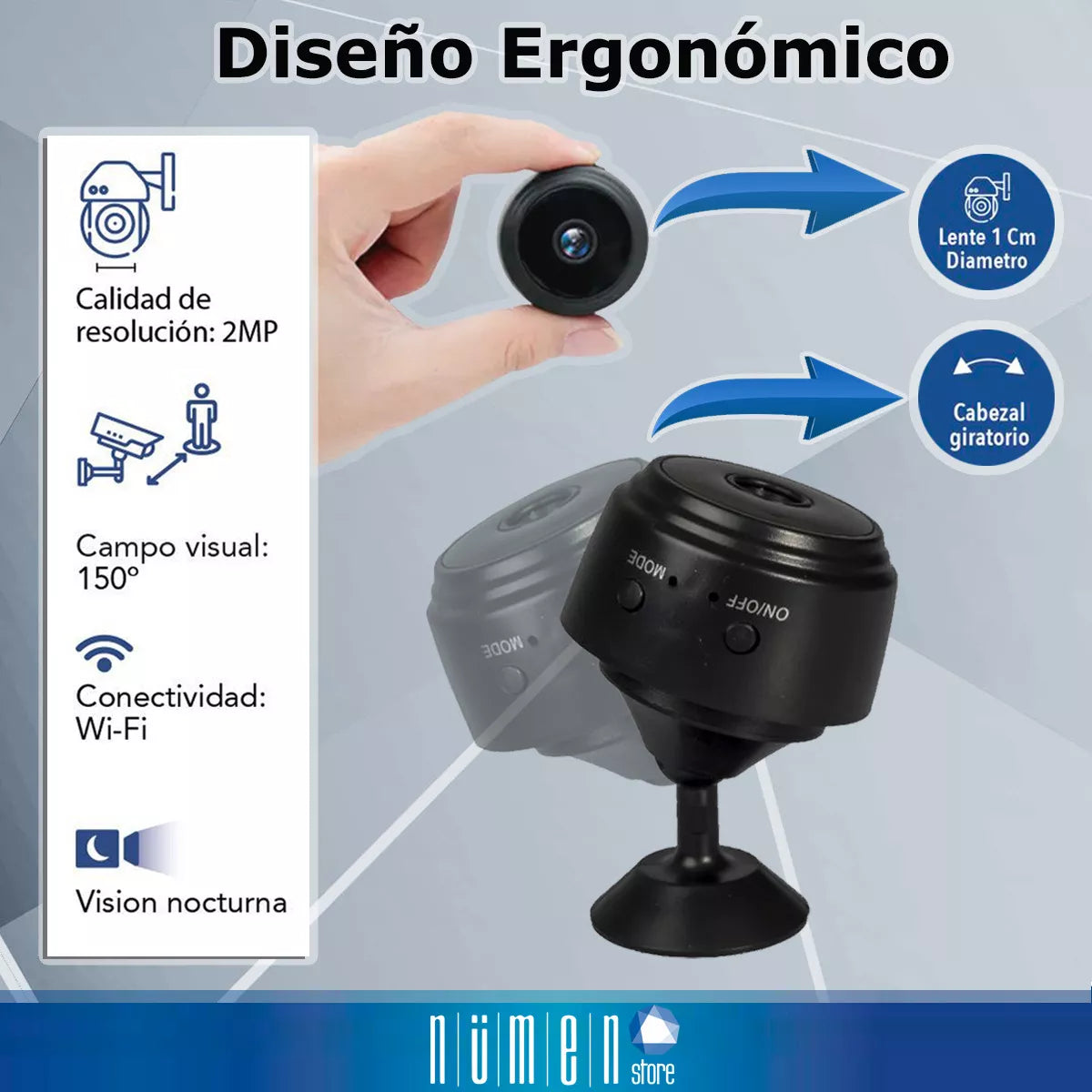 Mini Cámara Espía A9 Magnetica Hd 1080p Ip Wifi Visión Nocturna