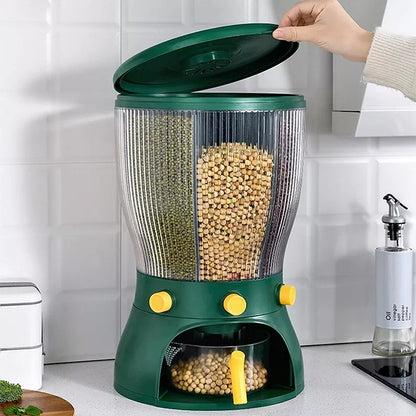 Dispensador Organizador De Granos Y Cereal Rotatorio