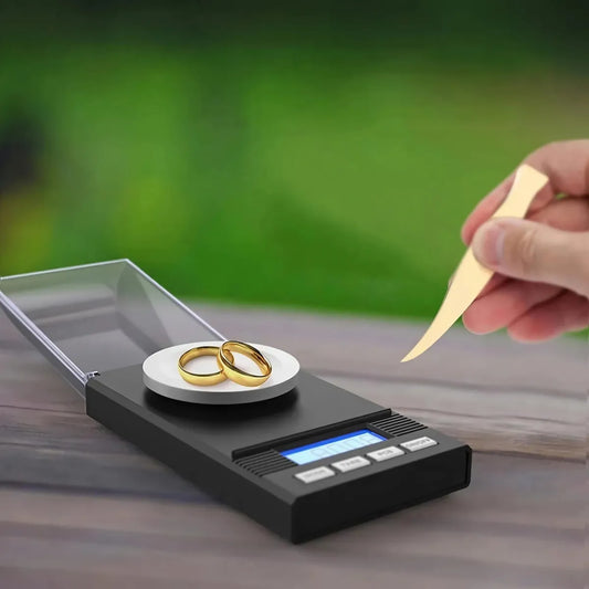 Gramera Profesional para Oro, Joyería y Laboratorio - Balanza Digital de Precisión 0.001g (50g)