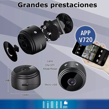 Mini Cámara Espía A9 Magnetica Hd 1080p Ip Wifi Visión Nocturna