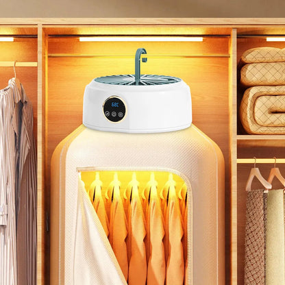 Secadora de Ropa Eléctrica Portátil – Aire Caliente, Plegable y Eficiente