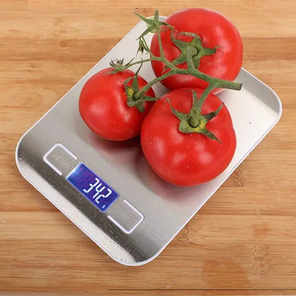 Gramera Digital de Cocina 5kg Acero Inoxidable – Precisión y Diseño Moderno