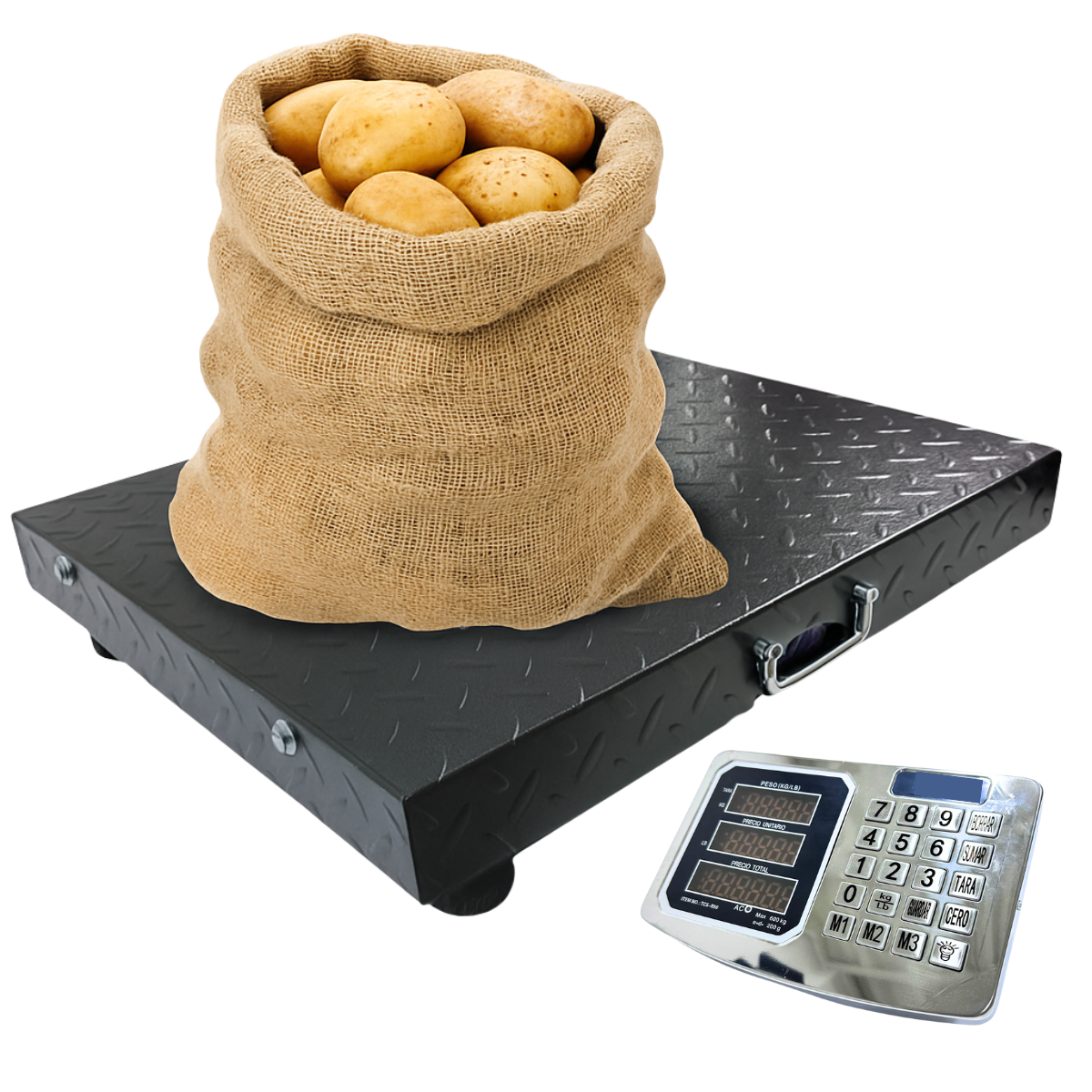 Báscula Inalámbrica 600 kg Balanza Recargable Alfajor