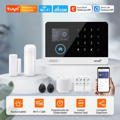 Sistema de Alarma Inalámbrica 353-S — WiFi, GSM 4G y Control por App Tuya
